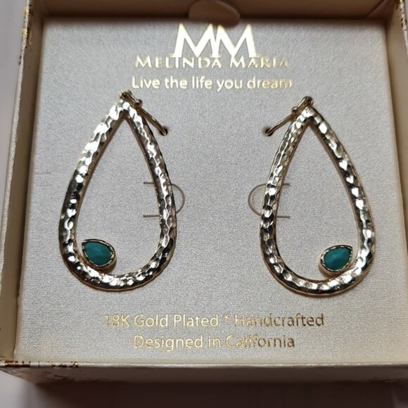 Melinda Maria Dana Sweet Teardrop Earrings - Picture 2 of 4